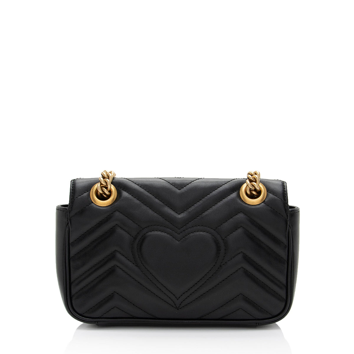 Gucci Matelasse Leather GG Marmont Mini Flap Bag (SHF-Aicihy)