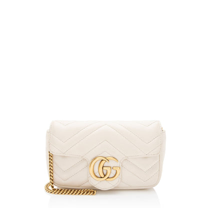 Gucci Matelasse Leather GG Marmont Mini Flap Bag