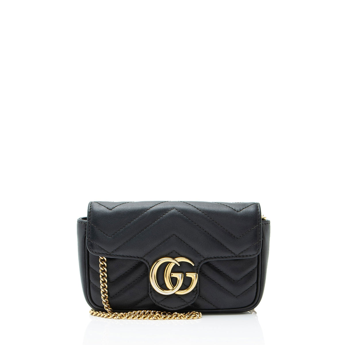 Gucci Matelasse Leather GG Marmont Mini Flap Bag