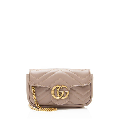 Gucci Matelasse Leather GG Marmont Mini Flap Bag