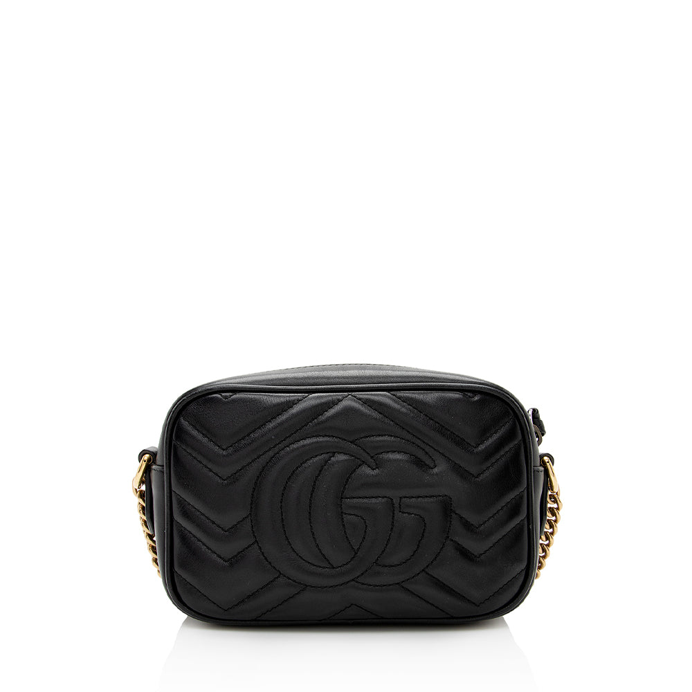 Gucci Matelasse Leather GG Marmont Mini Bag (SHF-20202)