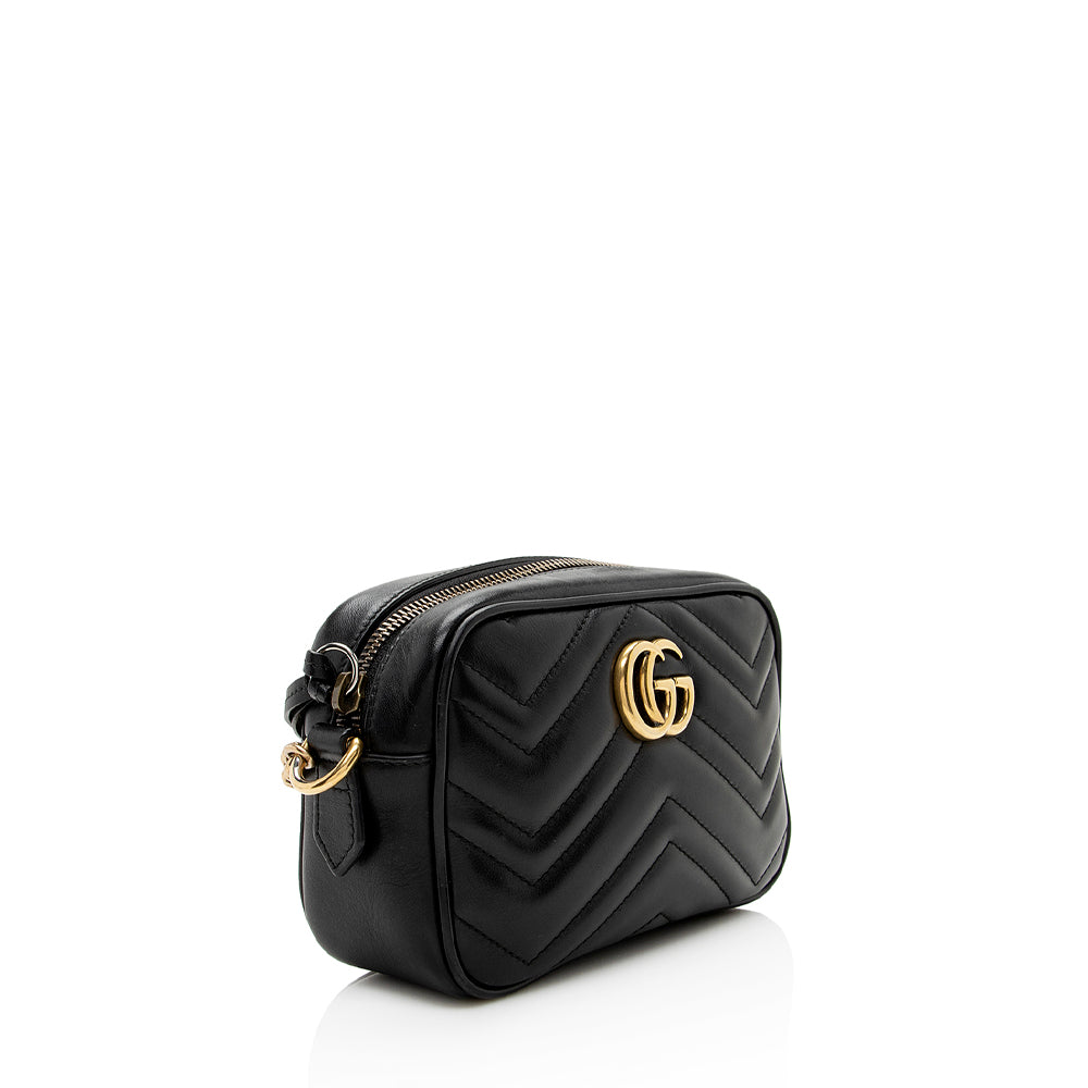 Gucci Matelasse Leather GG Marmont Mini Bag (SHF-20202)