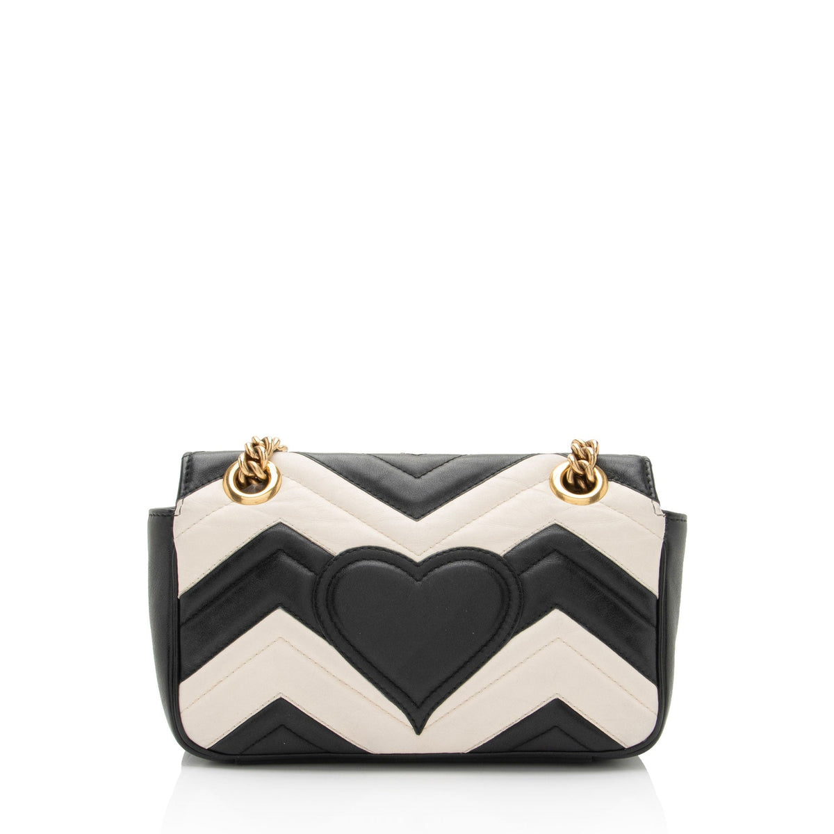 Gucci Matelasse Leather GG Marmont Two Tone Mini Flap Bag (SHF-GrfDUZ)