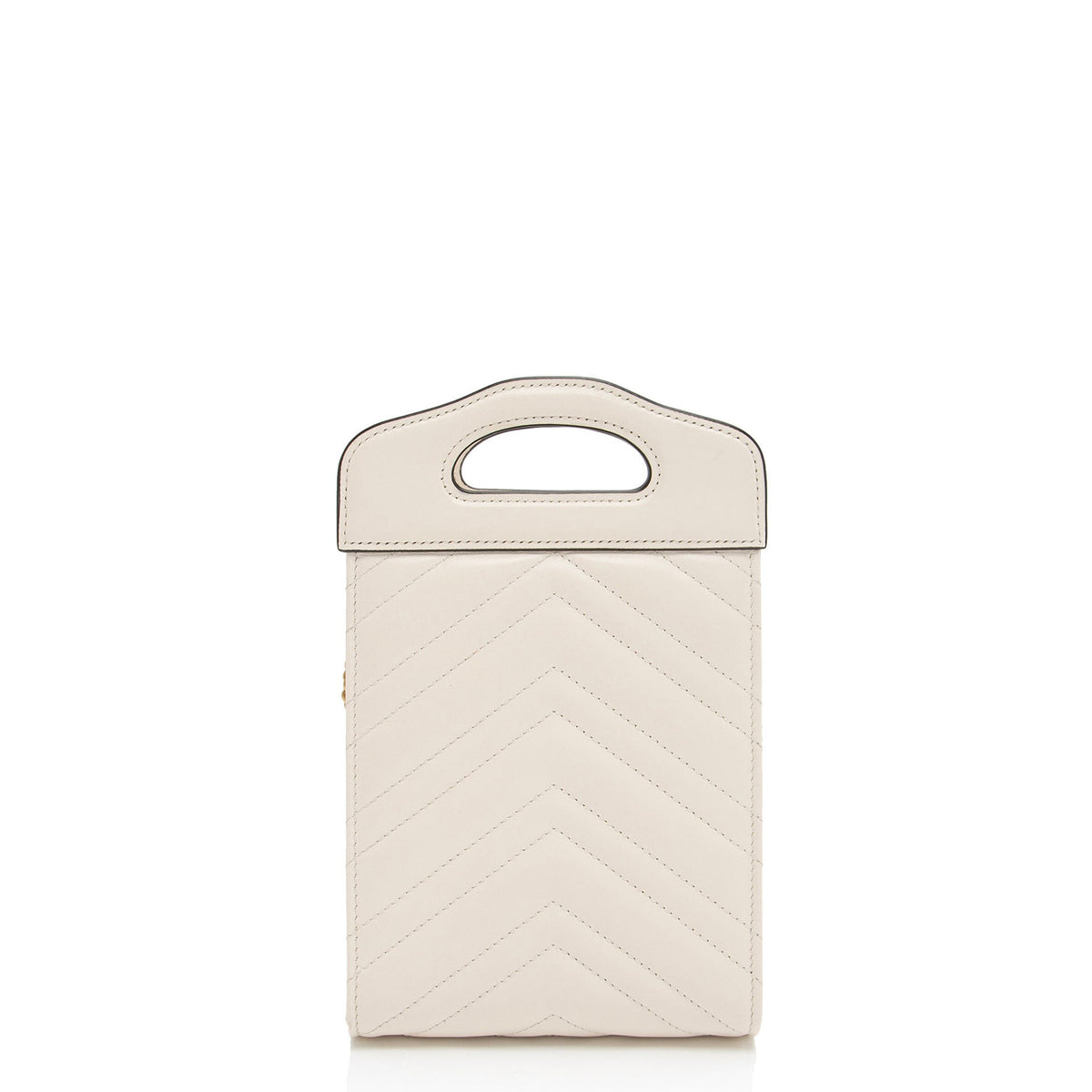 Gucci Matelasse Leather GG Marmont Mini Slip Top Handle (SHF-krsWgi)