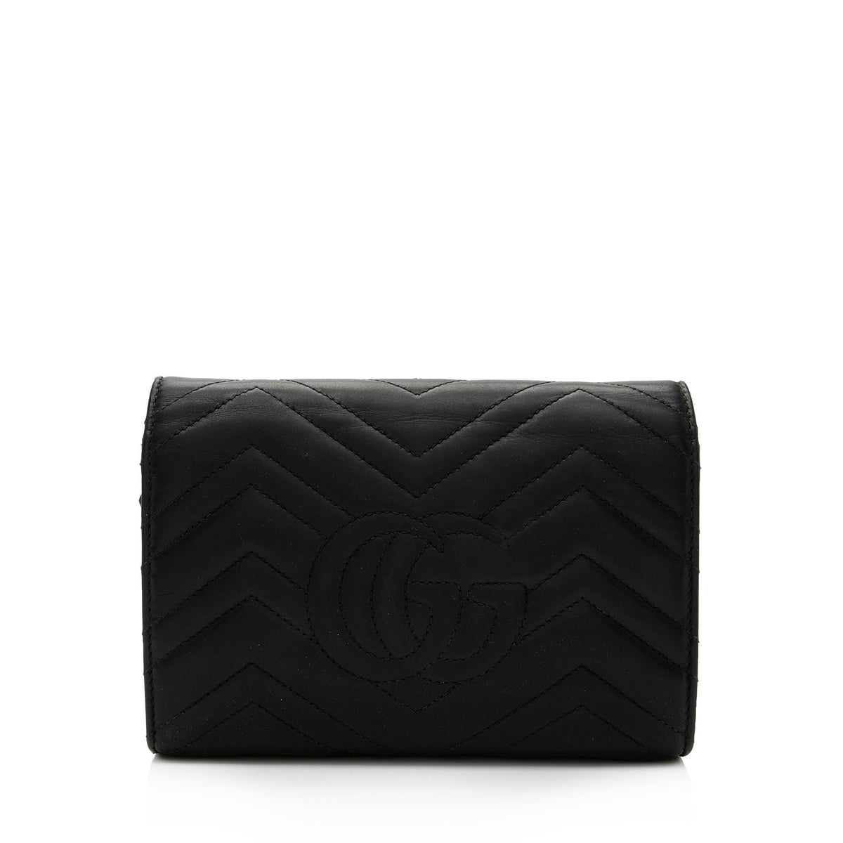 Gucci Matelasse Leather GG Marmont Mini Wallet on Chain Bag (SHF-2W0NuI)