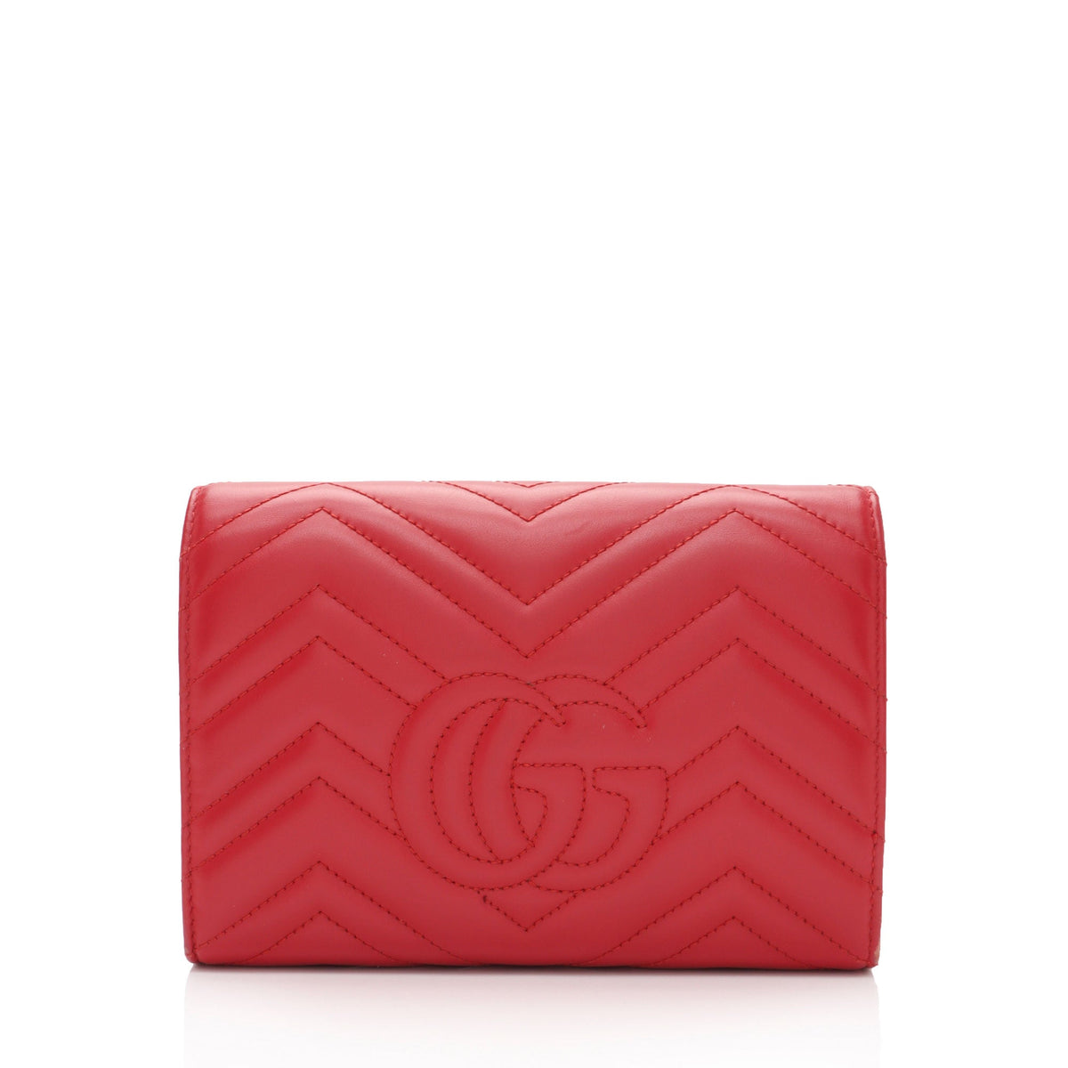 Gucci Matelasse Leather GG Marmont Mini Wallet on Chain Bag (SHF-2R5i8G)