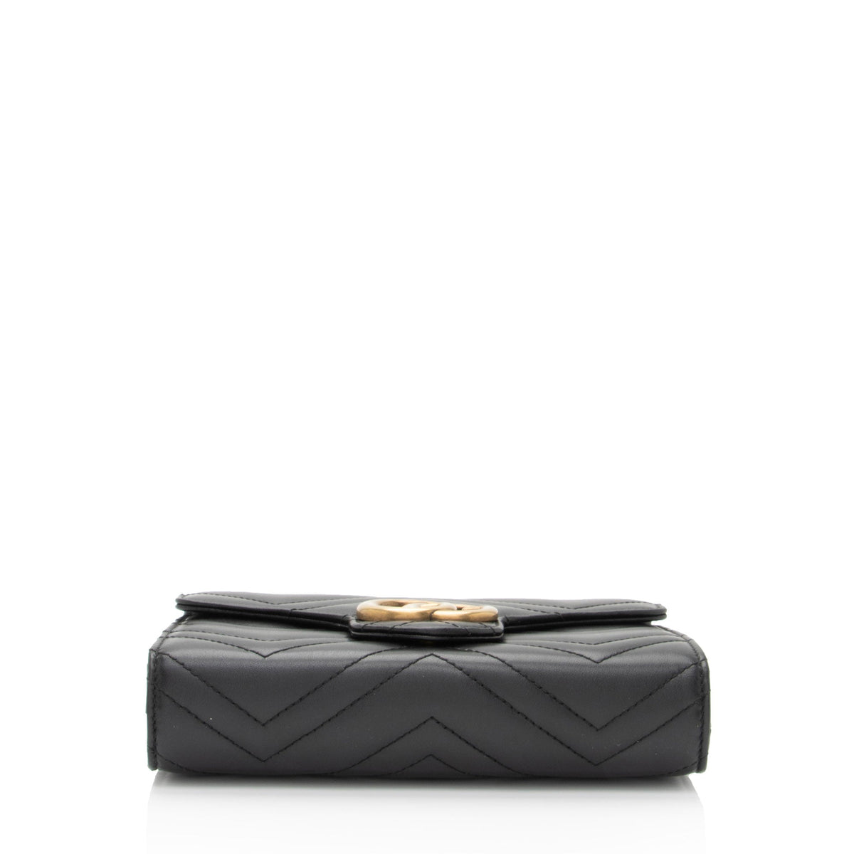 Gucci Matelasse Leather GG Marmont Mini Wallet on Chain Bag (SHF-LtbPoF)