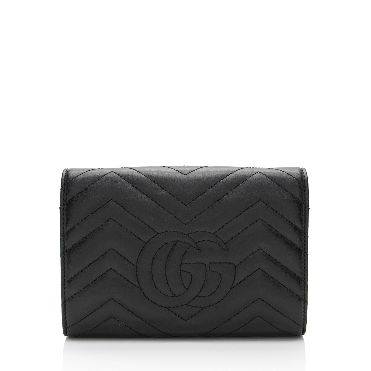 Gucci Matelasse Leather GG Marmont Mini Wallet on Chain (SHF-Us5Ysf)