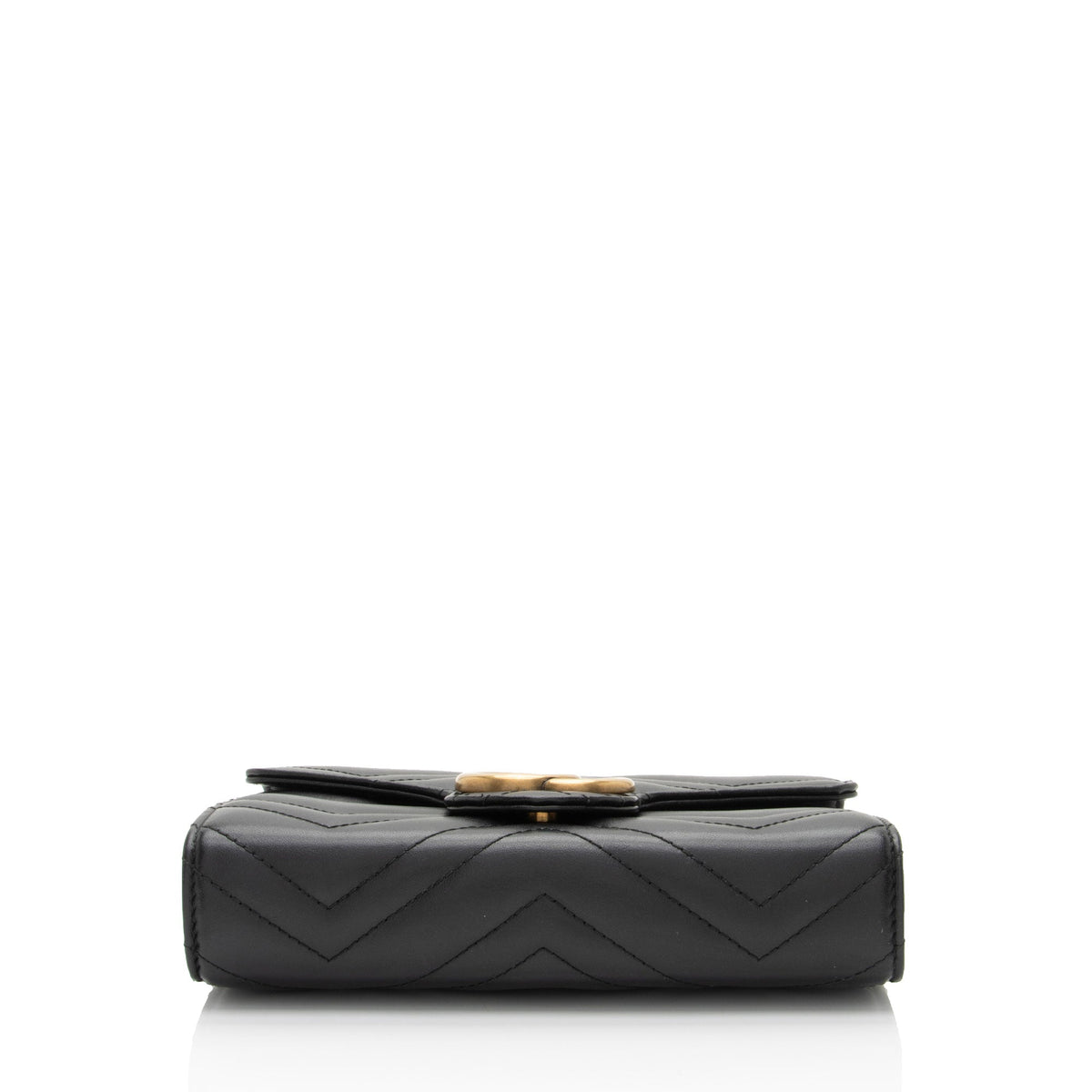 Gucci Matelasse Leather GG Marmont Mini Wallet on Chain (SHF-Us5Ysf)