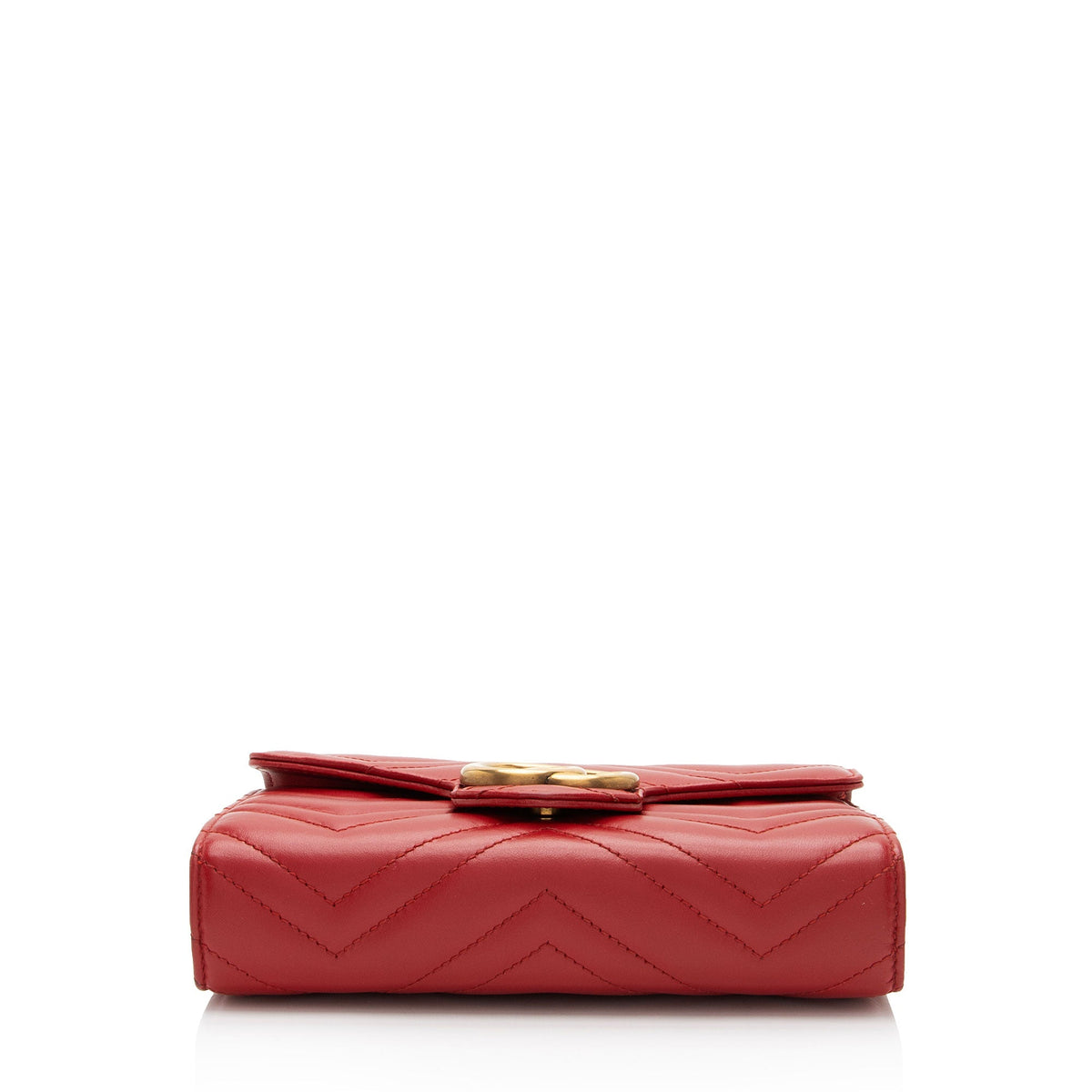 Gucci Matelasse Leather GG Marmont Wallet on Chain
