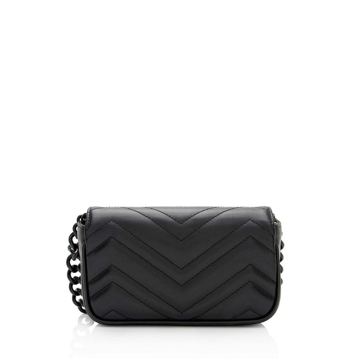 Gucci Matelasse Leather GG Marmont Monochrome Belt Bag (SHF-2itioi)