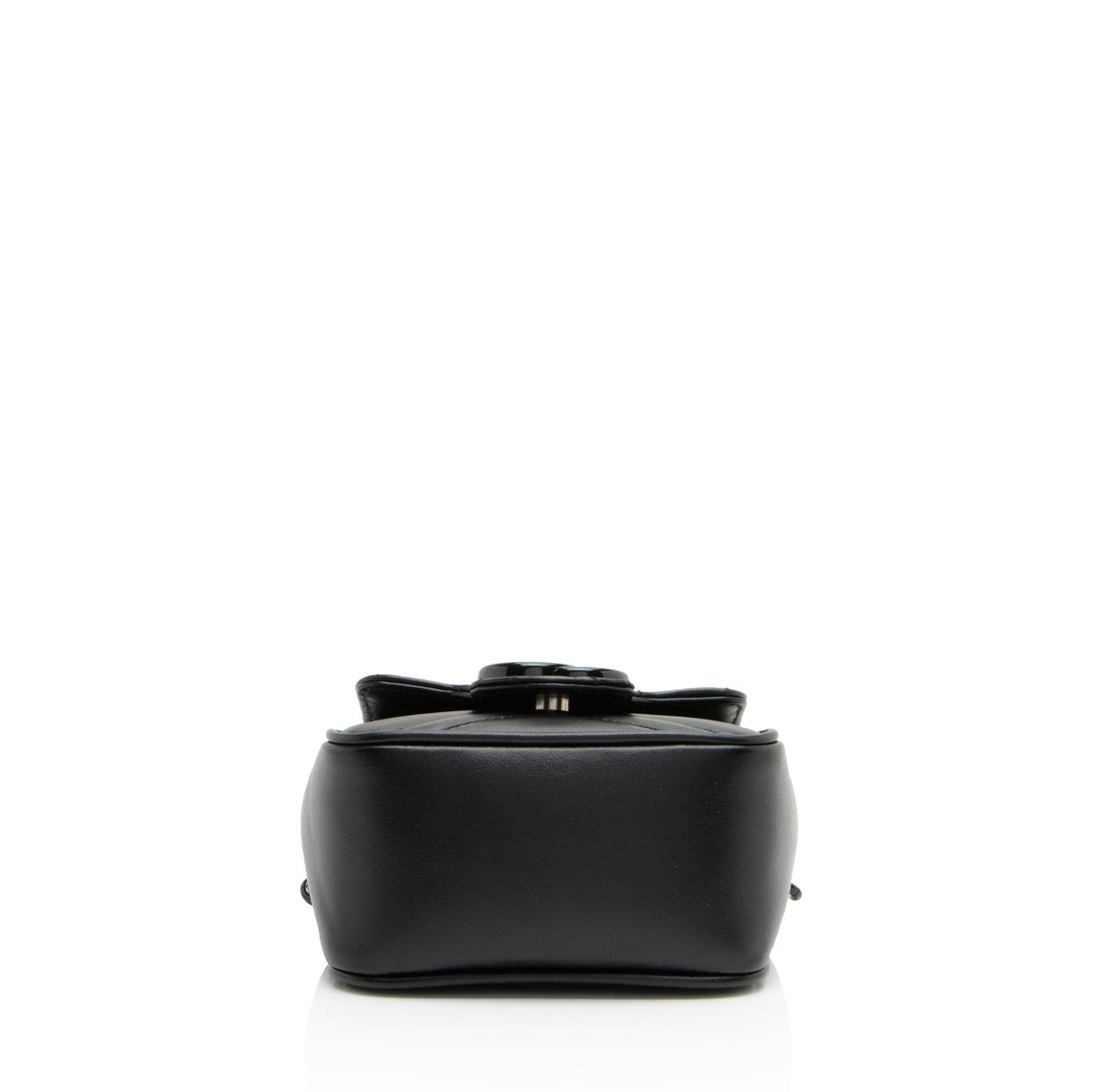 Gucci Matelasse Leather GG Marmont Monochrome Square Chain Belt Bag