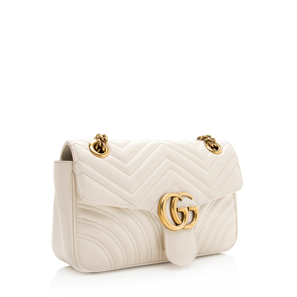 Gucci Matelasse Leather GG Marmont Small Bag (SHF-20501)