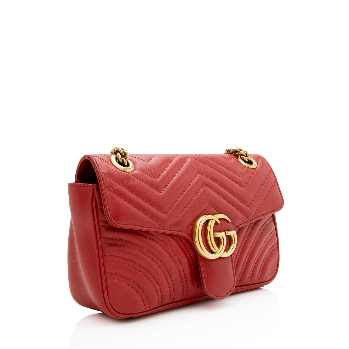 Gucci Matelasse Leather GG Marmont Small Bag (SHF-22851)