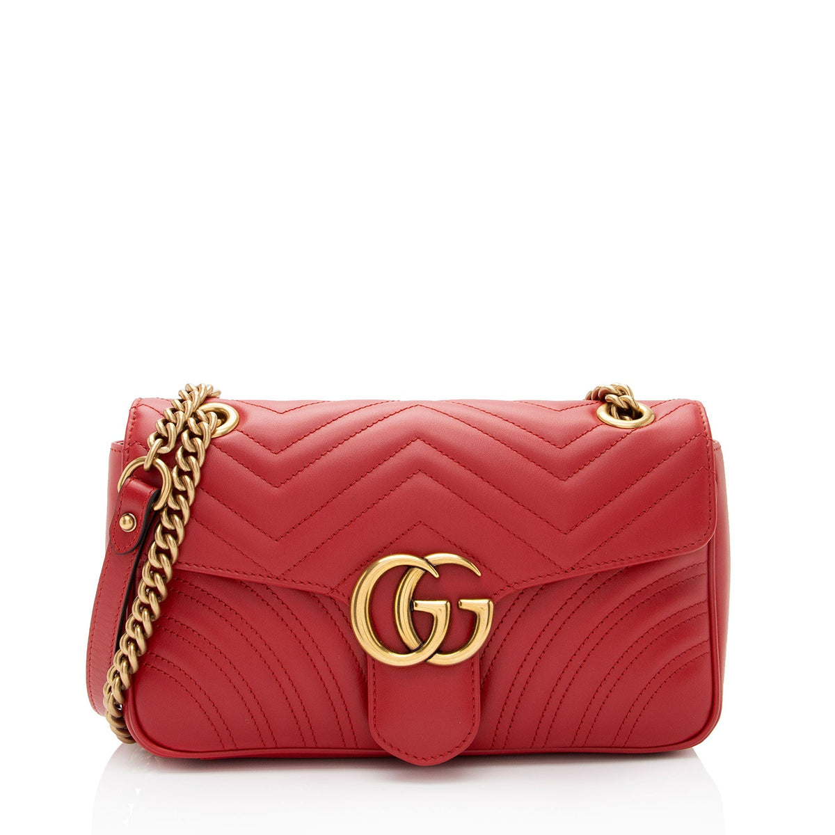 Gucci Matelasse Leather GG Marmont Small Bag (SHF-ijRyek)