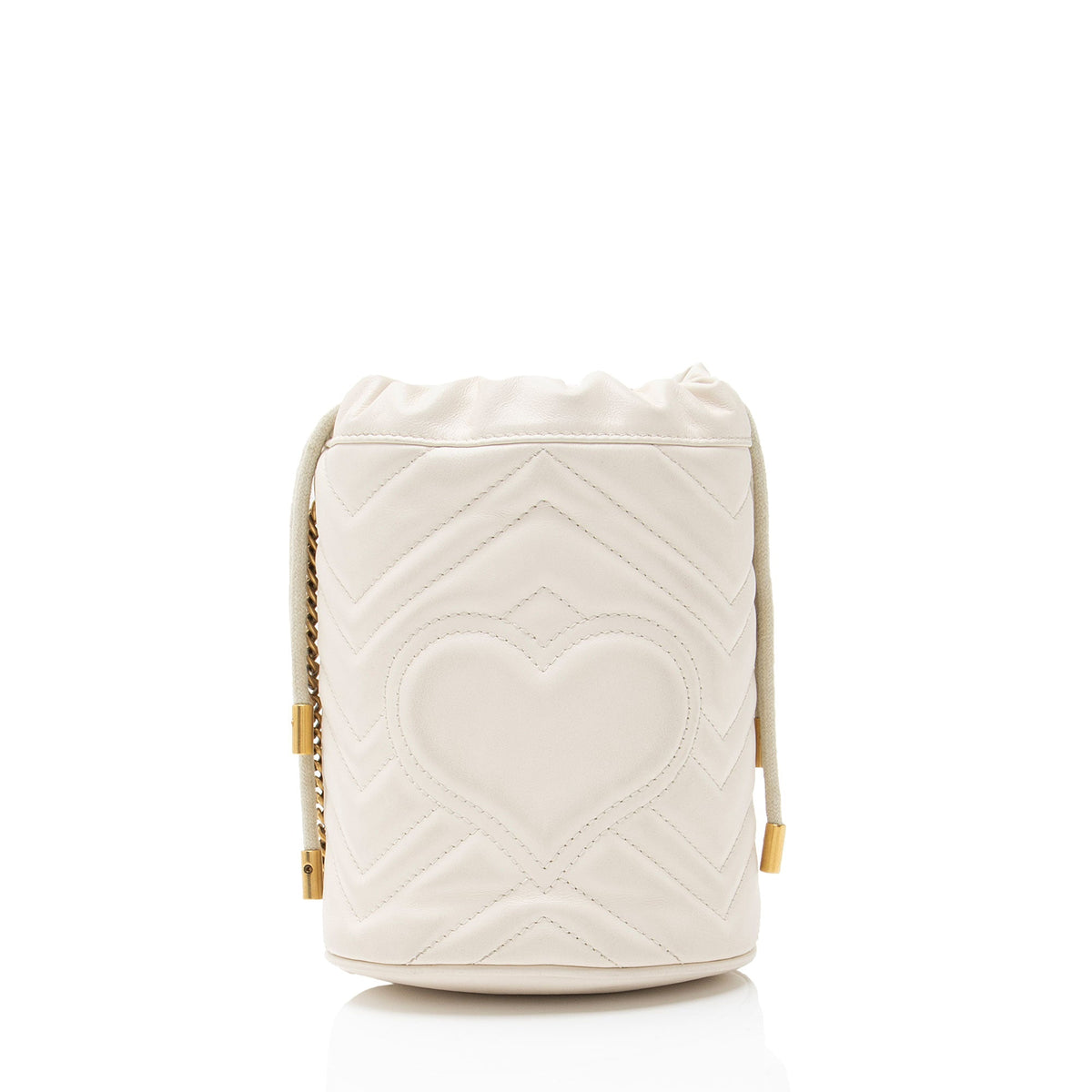 Gucci Matelasse Leather GG Marmont Small Bucket Bag