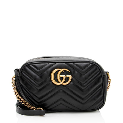 Gucci Matelasse Leather GG Marmont Small Camera Bag