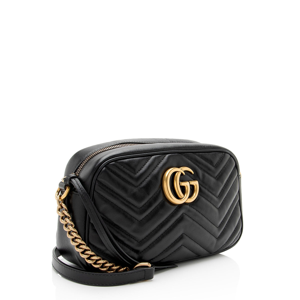 Gucci Matelasse Leather GG Marmont Small Camera Bag