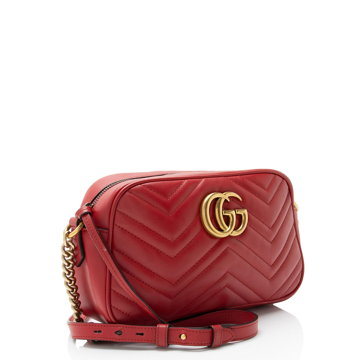 Gucci Matelasse Leather GG Marmont Small Camera Bag