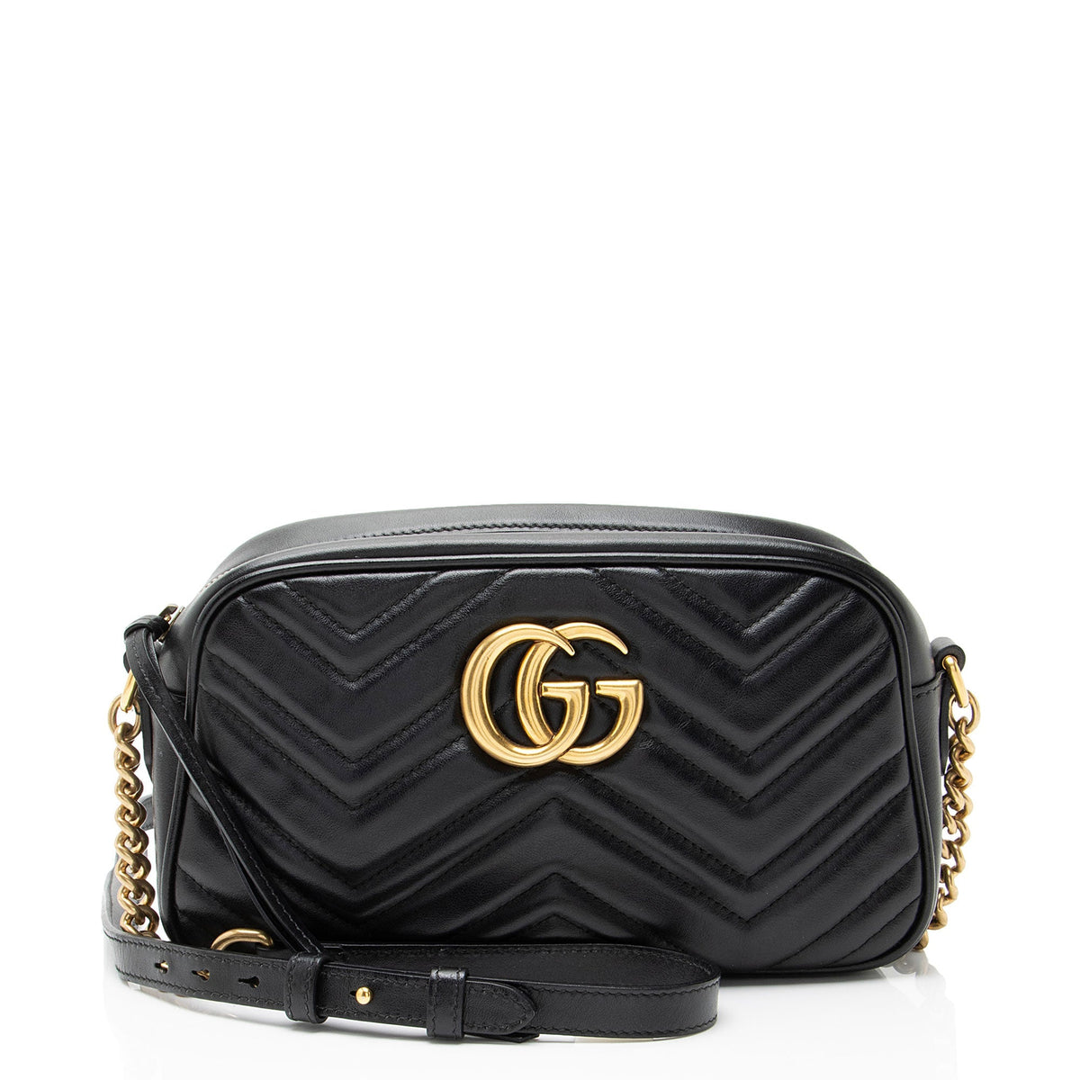 Gucci Matelasse Leather GG Marmont Small Camera Bag