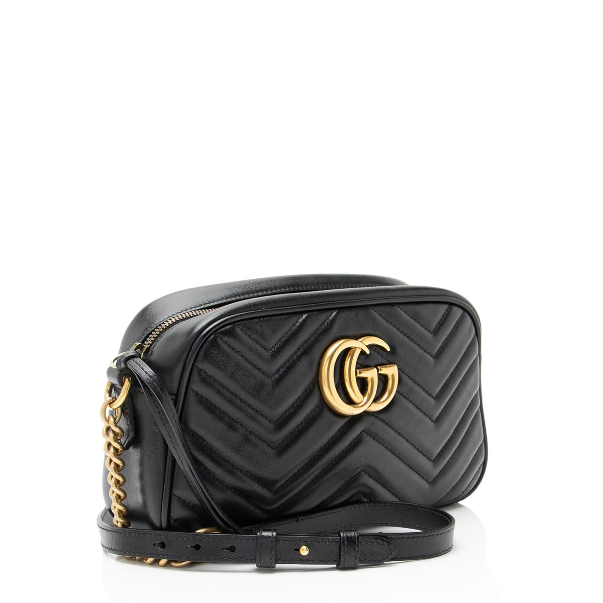 Gucci Matelasse Leather GG Marmont Small Camera Bag