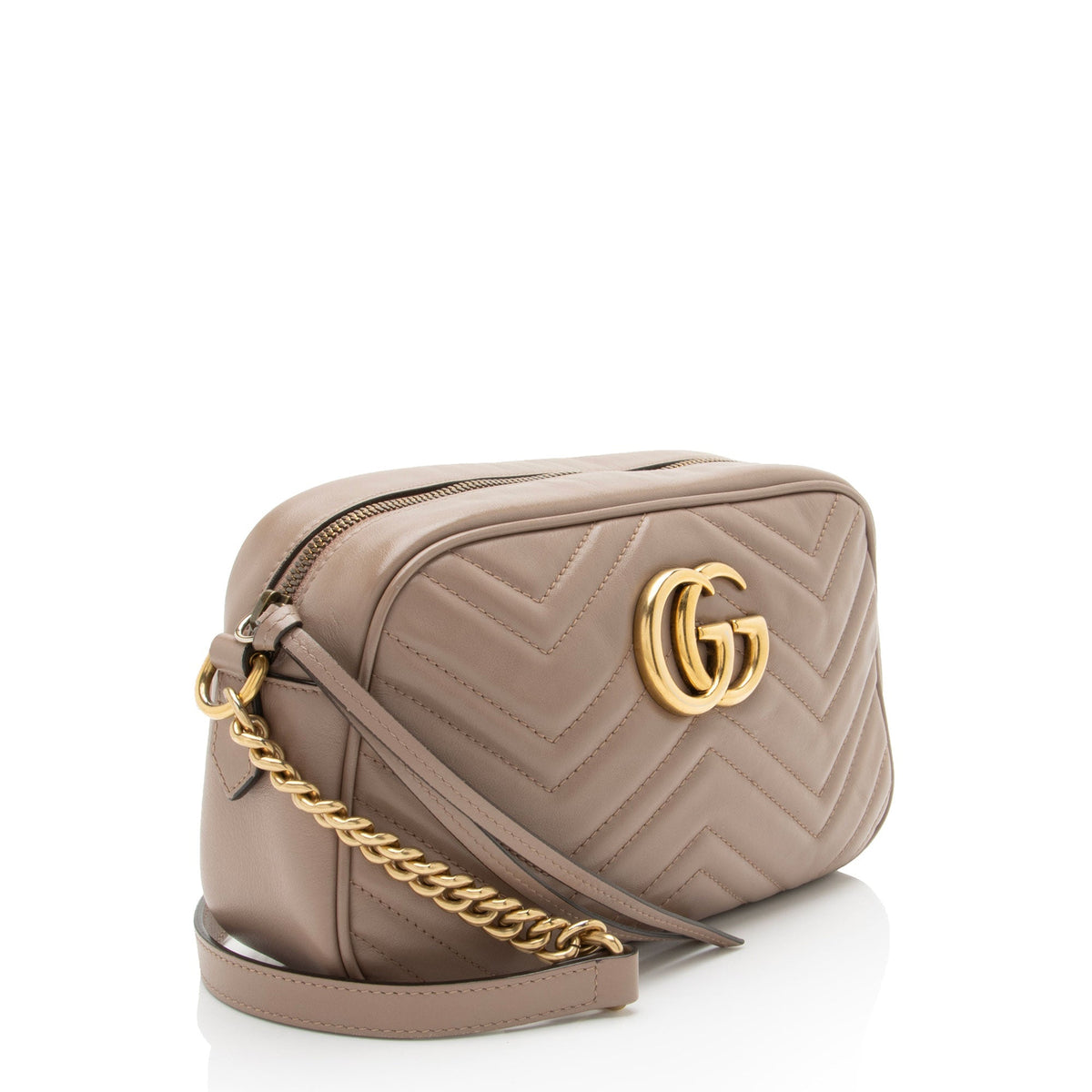 Gucci Matelasse Leather GG Marmont Small Camera Bag