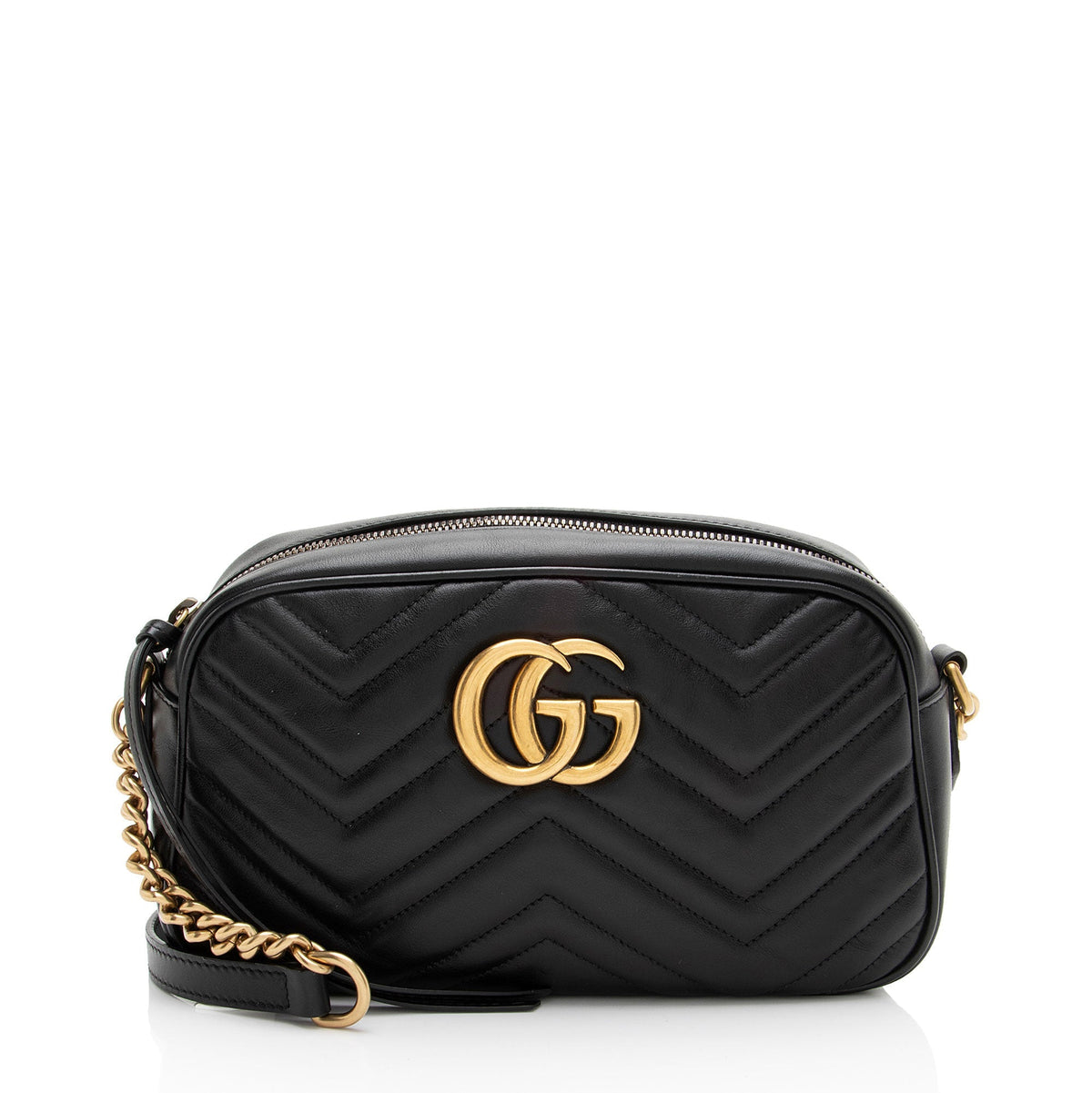 Gucci Matelasse Leather GG Marmont Small Camera Bag