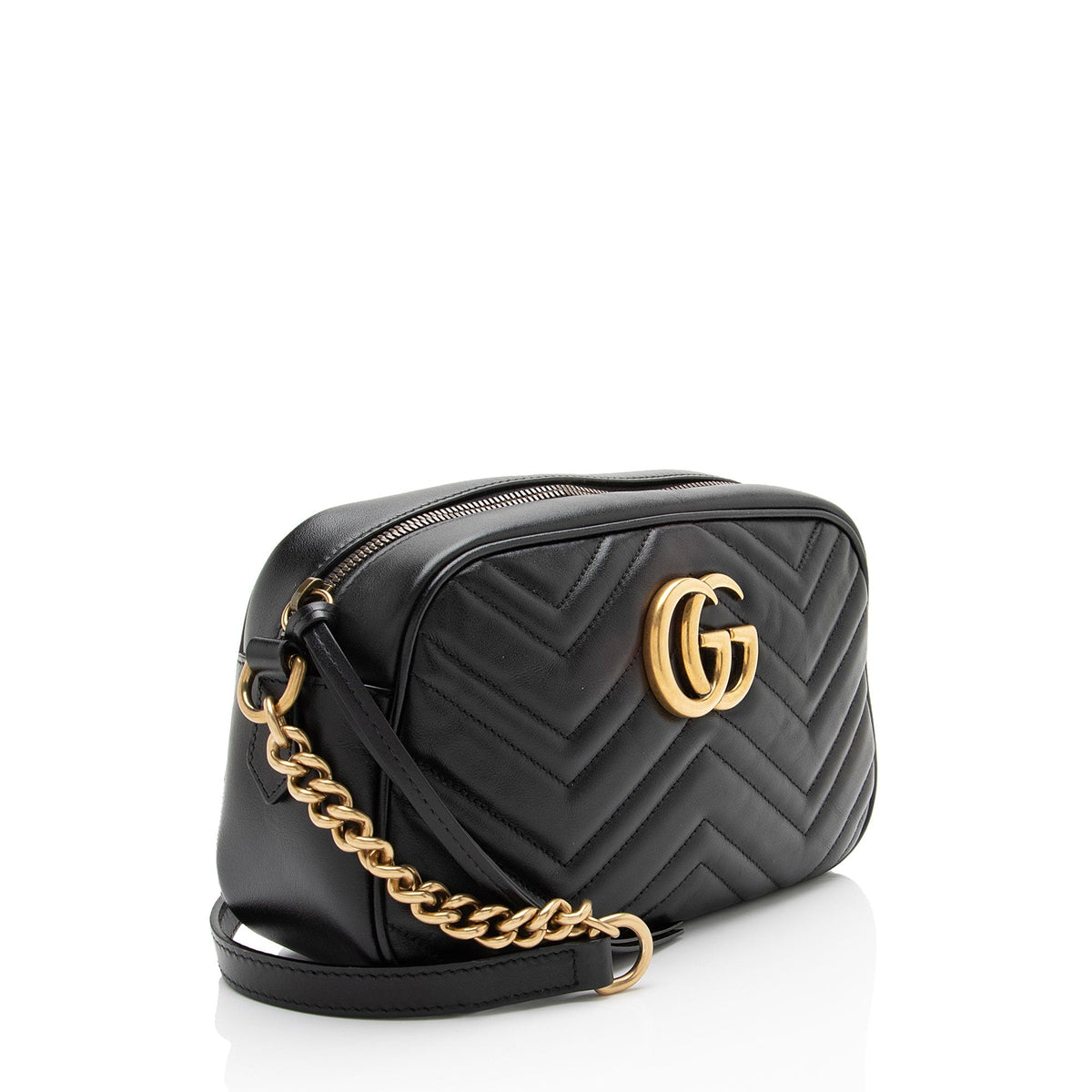 Gucci Matelasse Leather GG Marmont Small Camera Bag