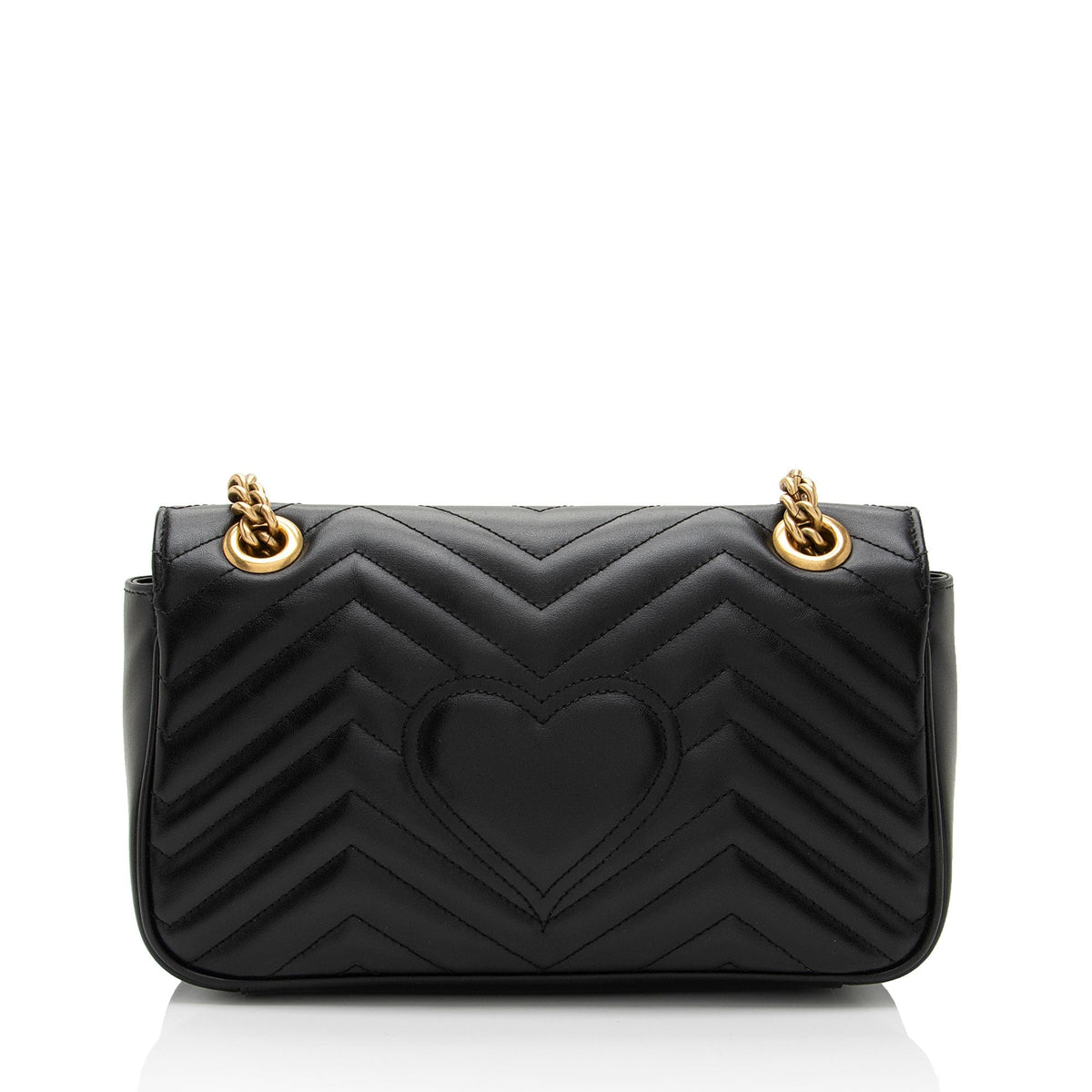 Gucci Matelasse Leather GG Marmont Small Flap Bag (SHF-Bvjama)