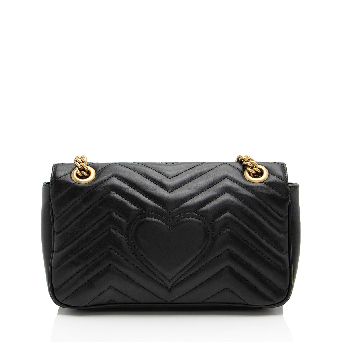 Gucci Matelasse Leather GG Marmont Small Flap Bag (SHF-PLODJy)