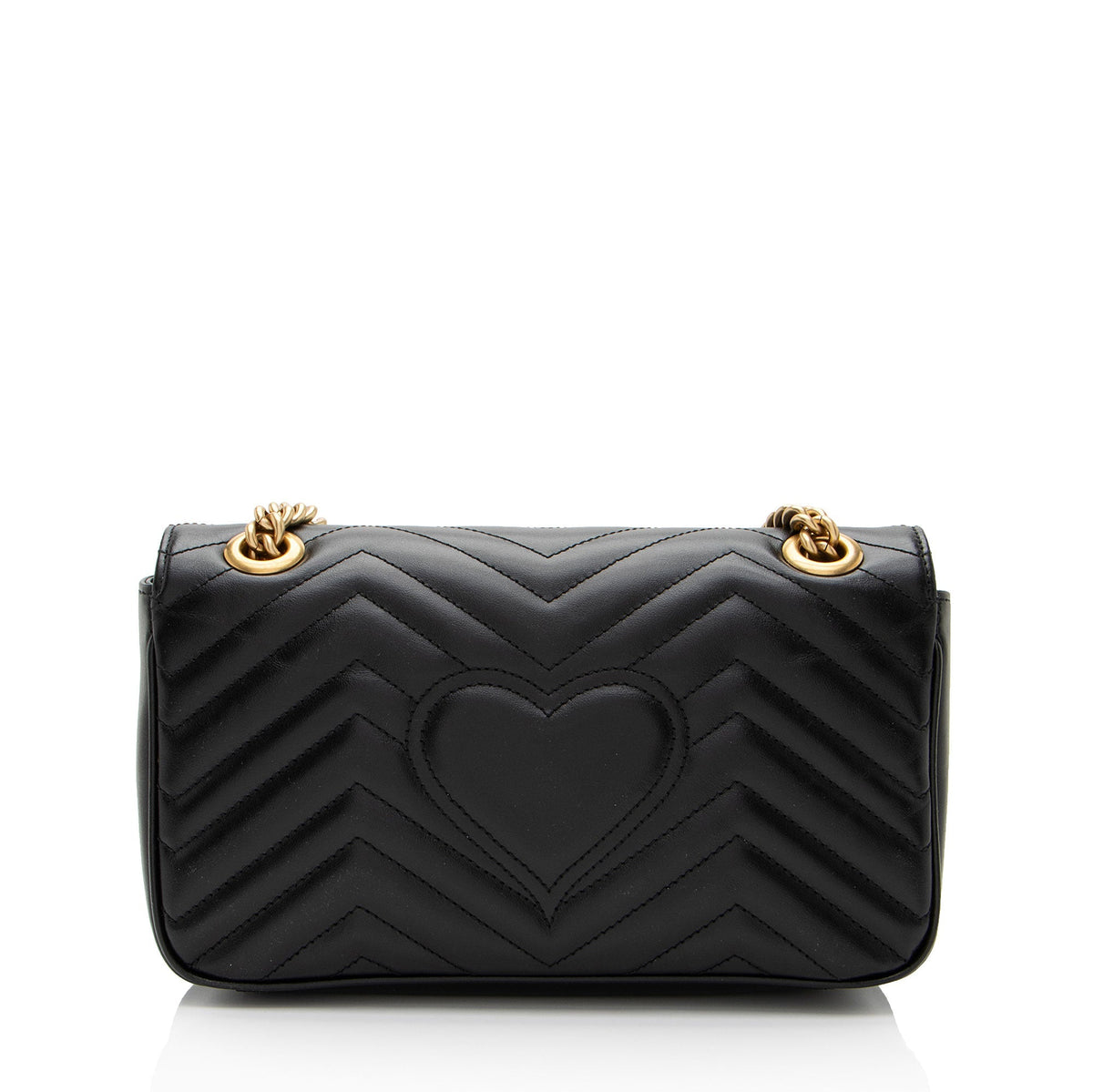 Gucci Matelasse Leather GG Marmont Small Flap Bag (SHF-gHIYfO)