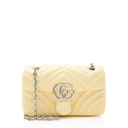 Gucci Matelasse Leather GG Marmont Small Flap Bag