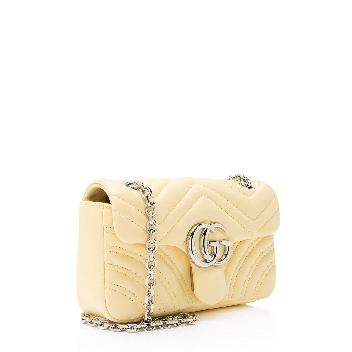 Gucci Matelasse Leather GG Marmont Small Flap Bag