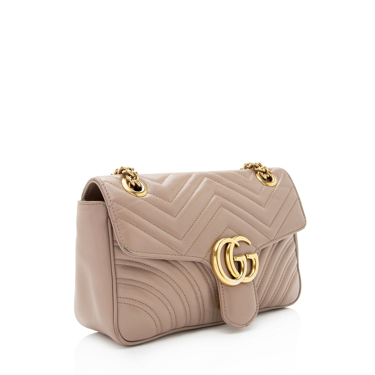 Gucci Matelasse Leather GG Marmont Medium Flap Bag