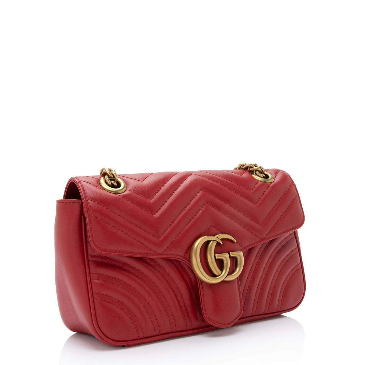 Gucci Matelasse Leather GG Marmont Small Bag (SHF-3fREDC)