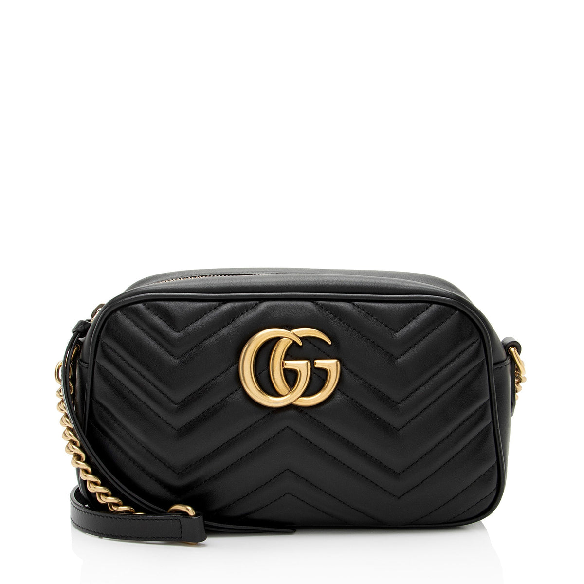 Gucci Matelasse Leather GG Marmont Small Camera Bag