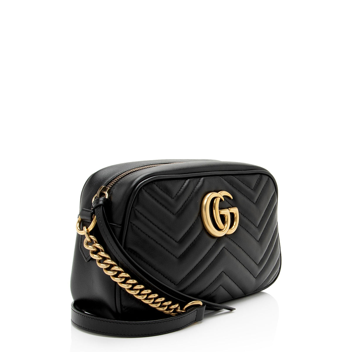 Gucci Matelasse Leather GG Marmont Small Camera Bag
