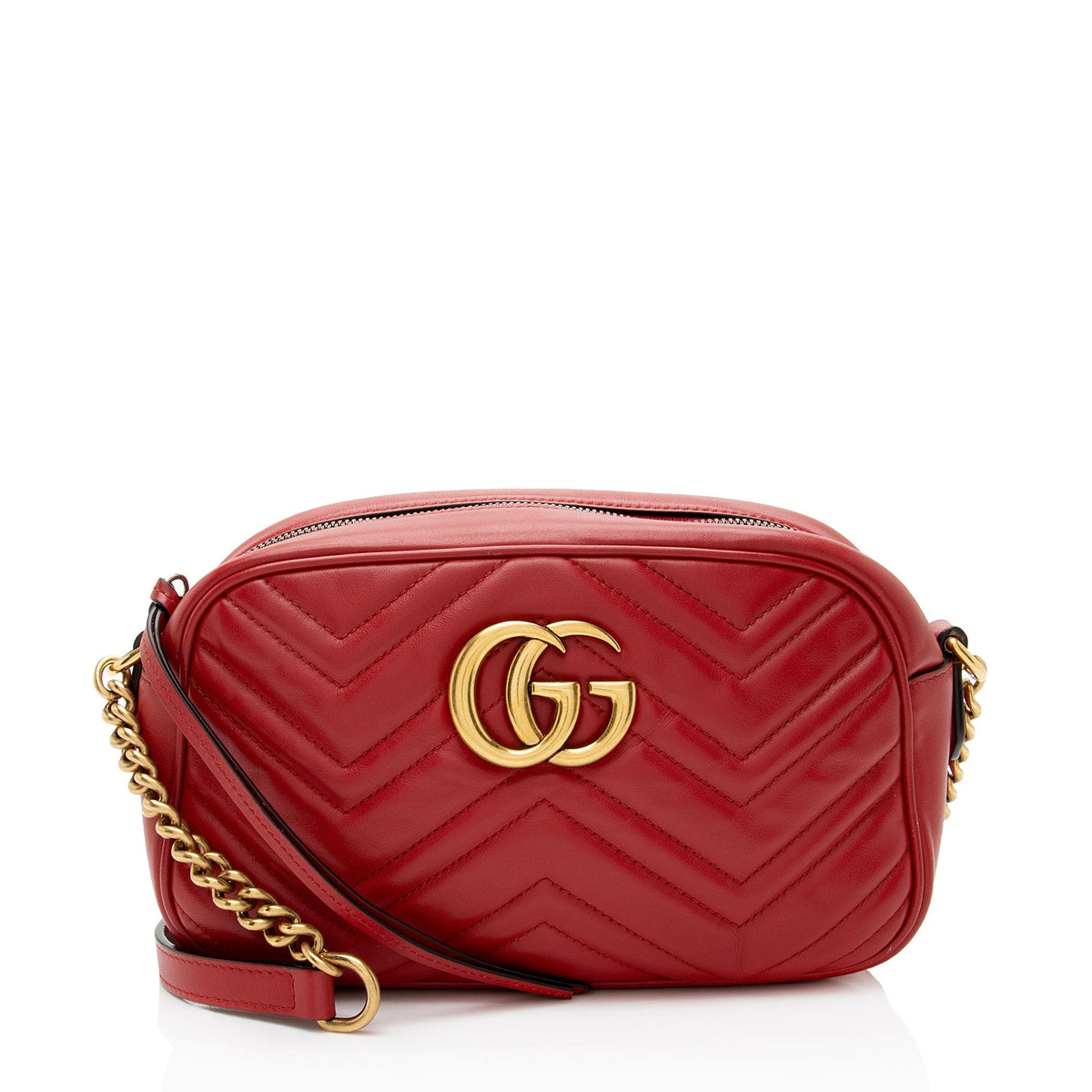 Gucci Matelasse Leather GG Marmont Small Camera Bag