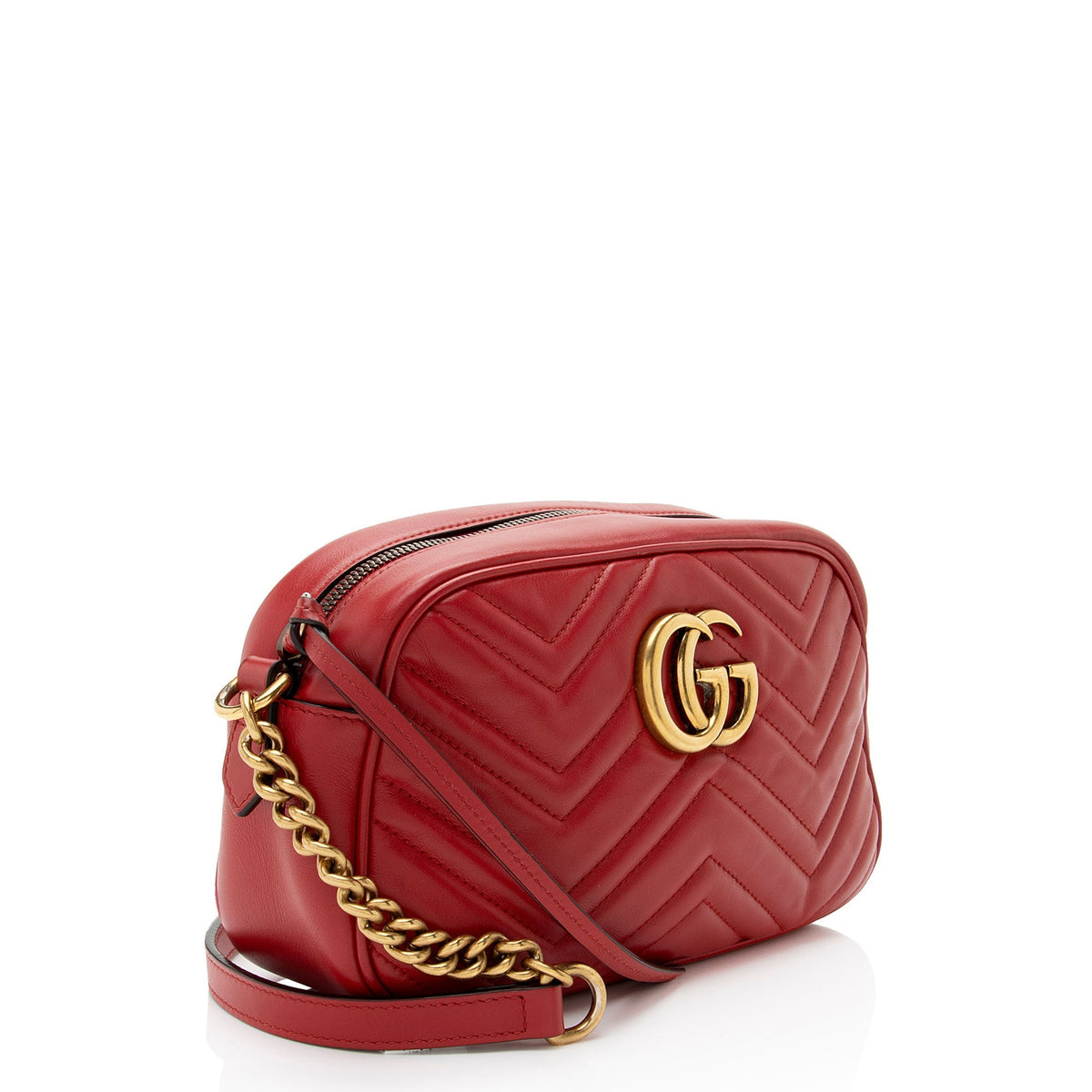 Gucci Matelasse Leather GG Marmont Small Camera Bag