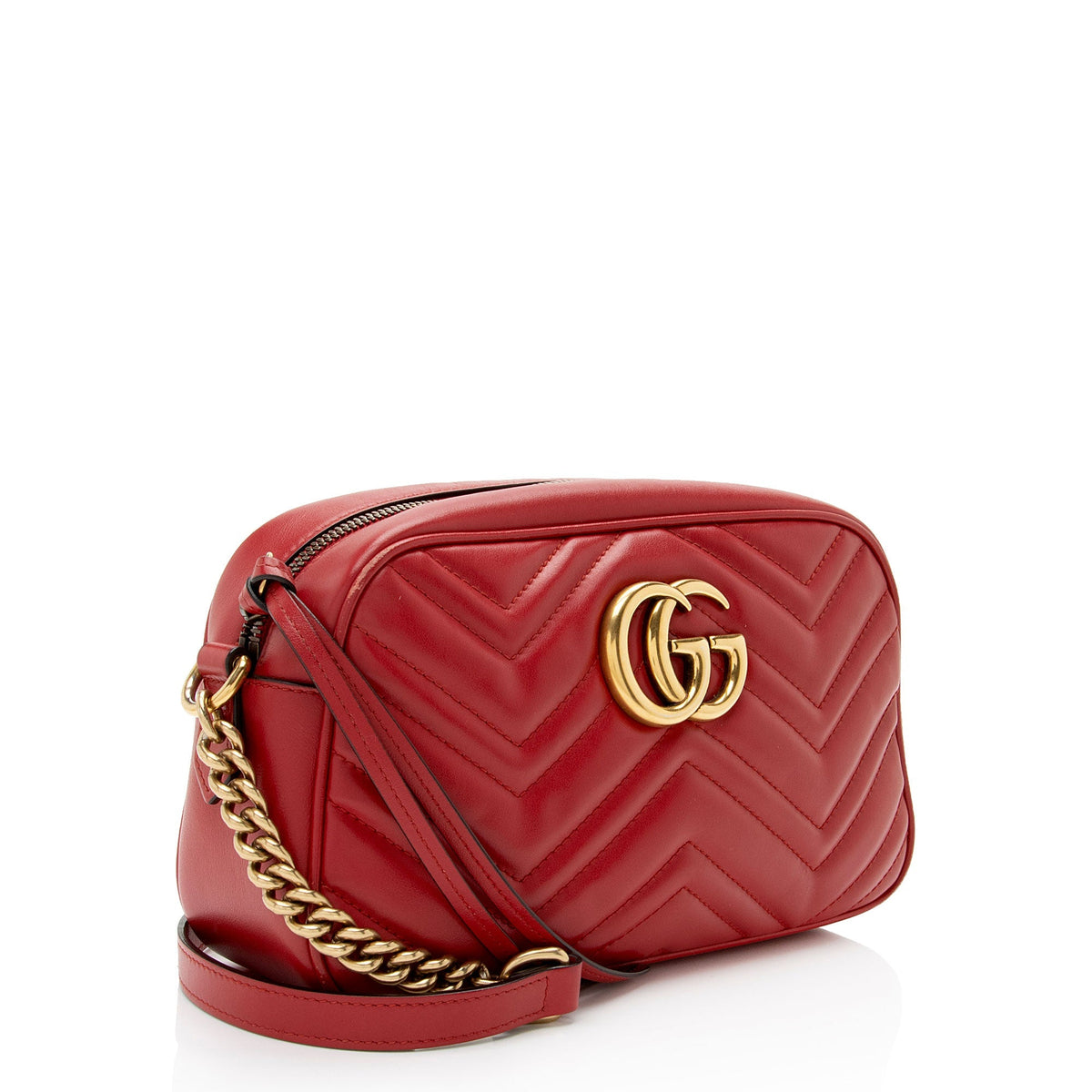 Gucci Matelasse Leather GG Marmont Small Camera Bag