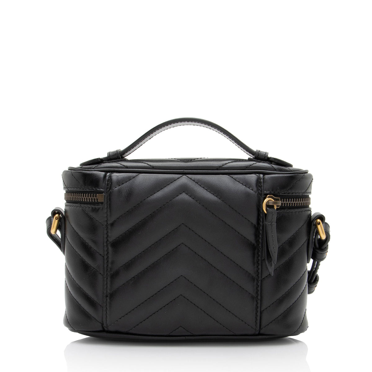 Gucci Matelasse Leather GG Marmont Small Vanity Top Handle