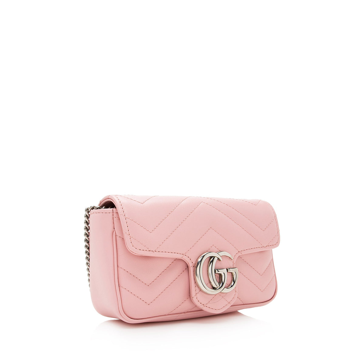 Gucci Matelasse Leather GG Marmont Super Mini Bag (SHF-22852)