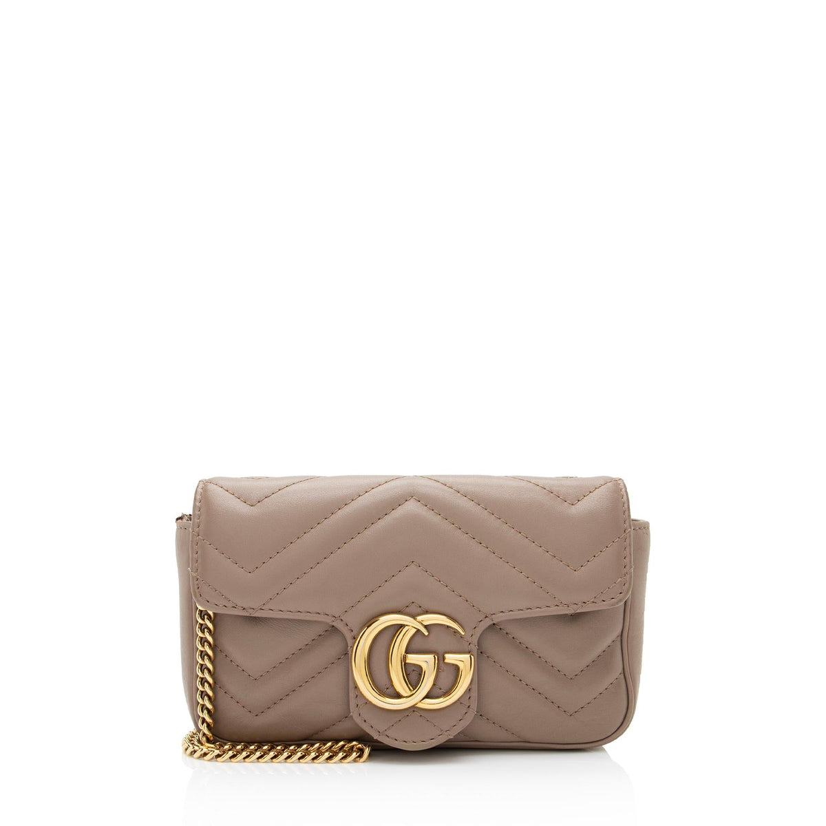 Gucci Matelasse Leather GG Marmont Super Mini Bag (SHF-5Cn5zY)