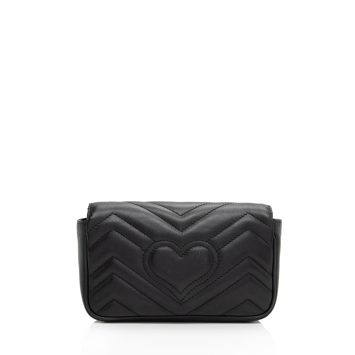 Gucci Matelasse Leather GG Marmont Super Mini Flap Bag (SHF-a6vrvo)