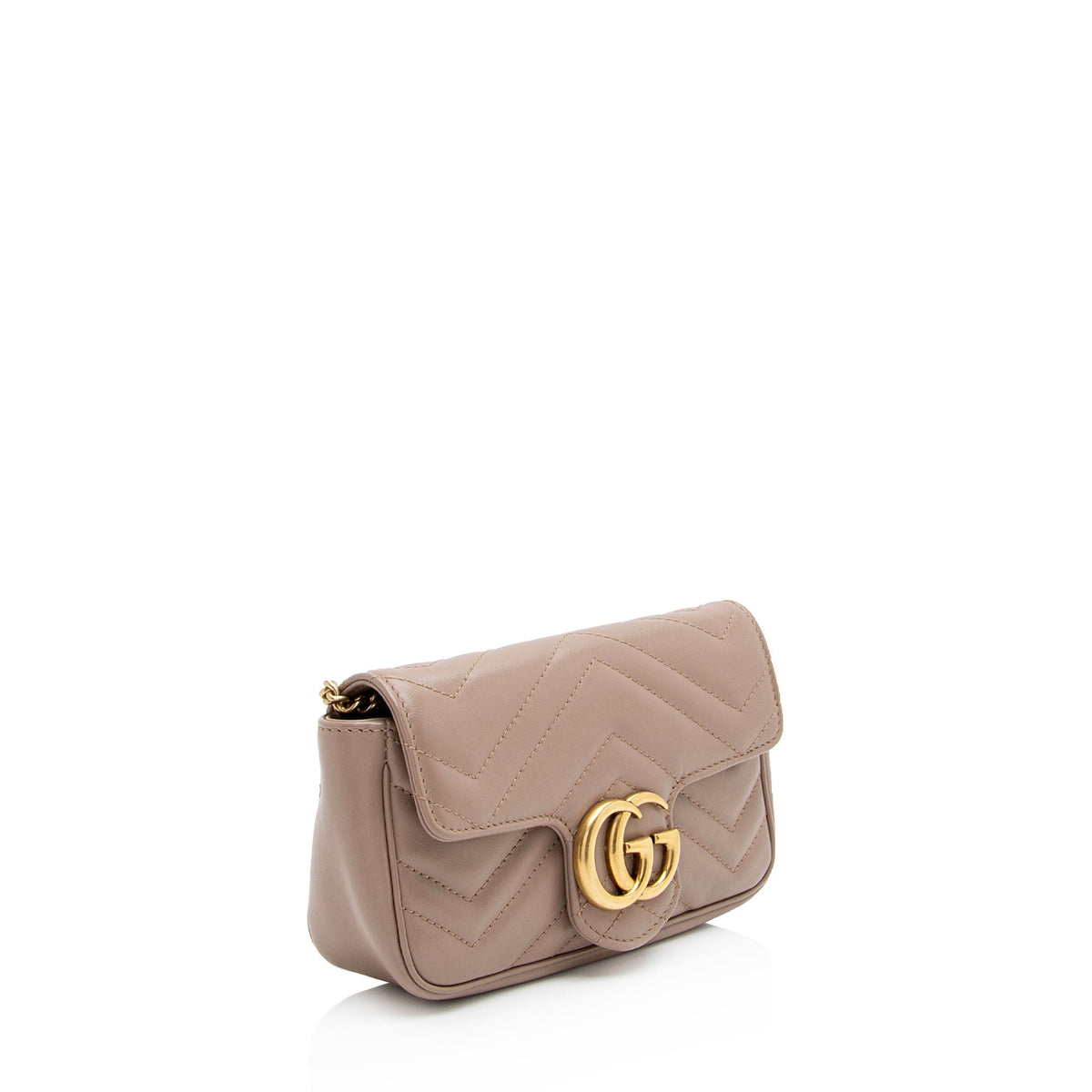 Gucci Matelasse Leather GG Marmont Super Mini Flap Bag - FINAL SALE (SHF-YgIgn9)