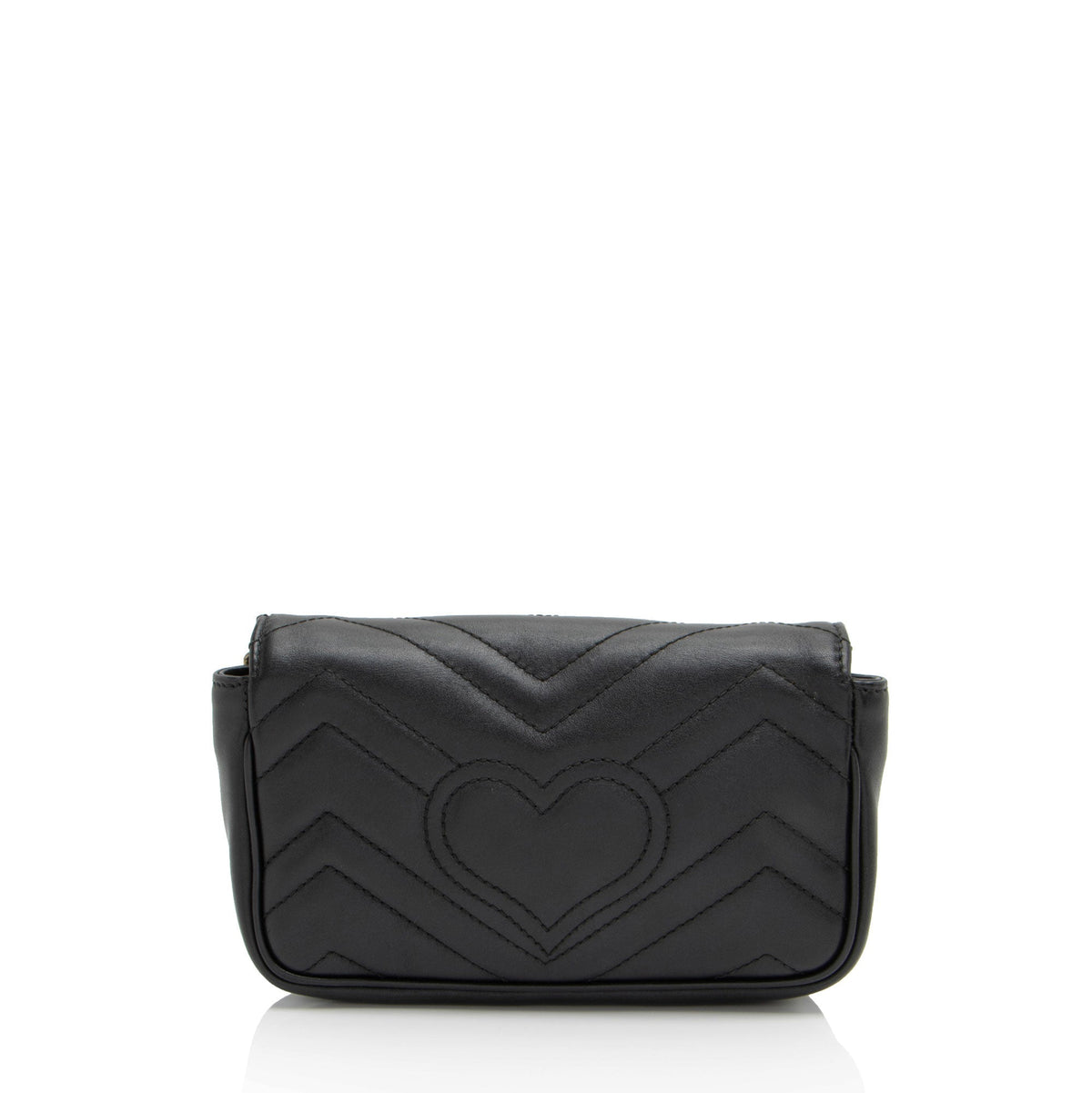 Gucci Matelasse Leather GG Marmont Super Mini Flap Bag (SHF-2hhN8g)