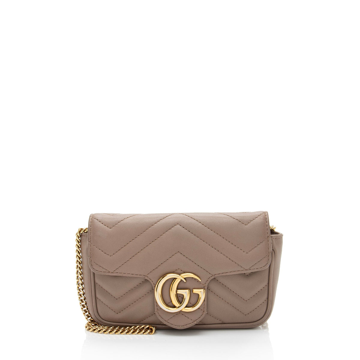 Gucci Matelasse Leather GG Marmont Mini Flap Bag