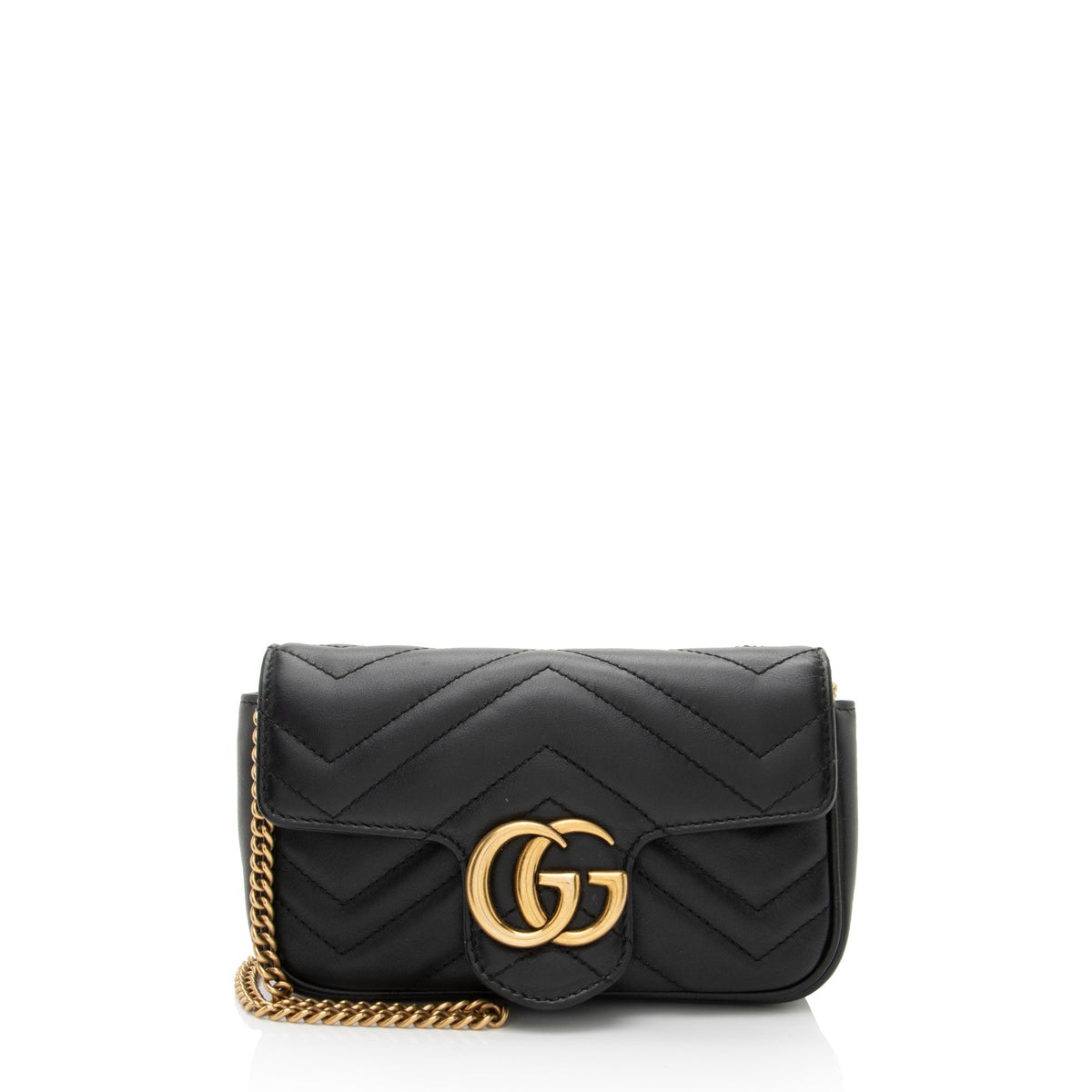 Gucci Matelasse Leather GG Marmont Mini Flap Bag