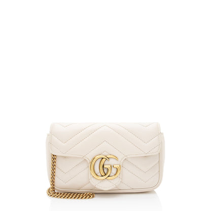 Gucci Matelasse Leather GG Marmont Mini Flap Bag