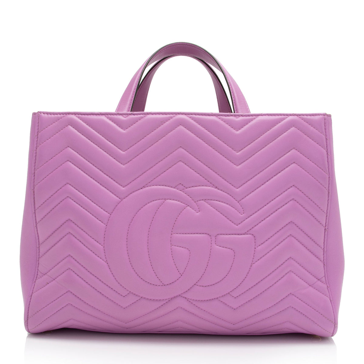 Gucci Matelasse Leather GG Marmont Top Handle Medium Satchel (SHF-sAnFMF)